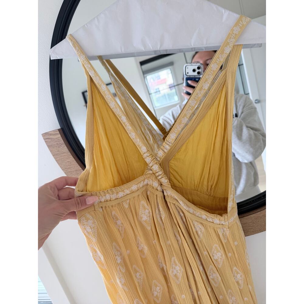 Raga Midi Gorgeous Yellow Dress Size Small - Picture 3 of 5